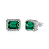 [Amore Jewelry]Luxurious Dainty Emerald Cut Banquet Earrings
