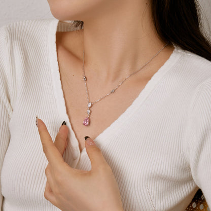 [Amore Jewelry]Dazzling Pear Cut Necklace