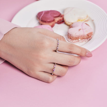 [Amore Jewelry]Elegant Energetic Round Cut Daily Ring
