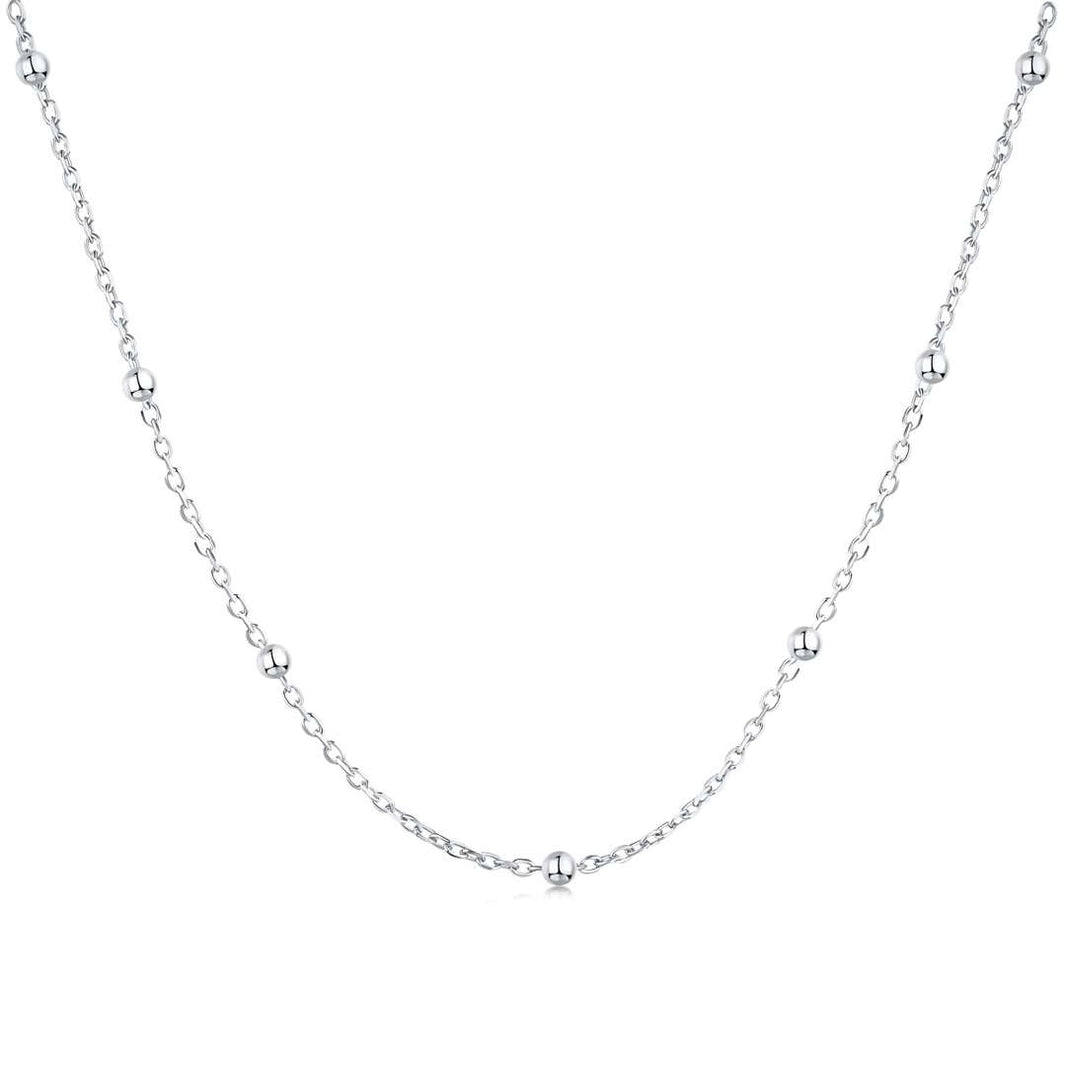 [Amore Jewelry]Small Bead Clavicle Chain Simple Necklace