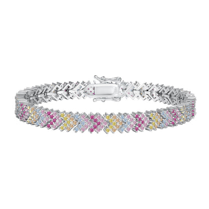 [Amore Jewelry]Ornate Sparkling Round Cut Party Bracelet