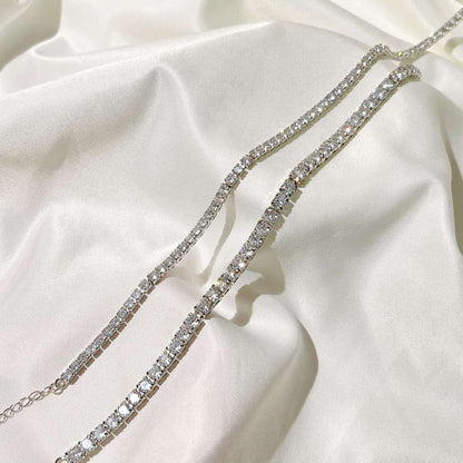 [Amore Jewelry]Elegant Tennis Chain Necklace