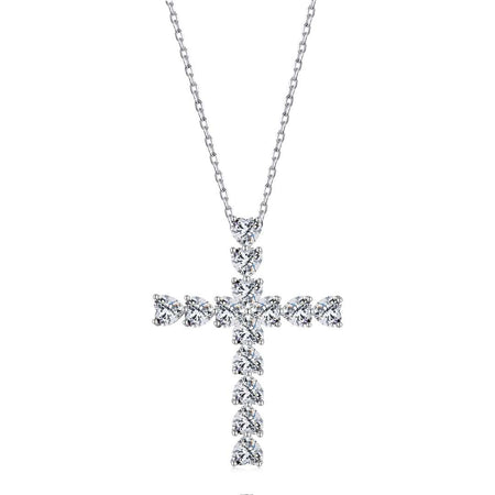 [Amore Jewelry]Radiant Cross Shape Necklace