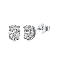 [Amore Jewelry]Oval Classic Dignified Elegant Earrings