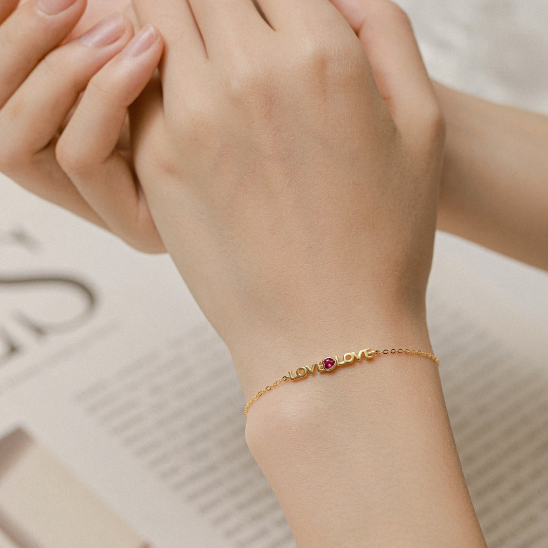 [Amore Jewelry]Romantic Heart Shape Lover Bracelet