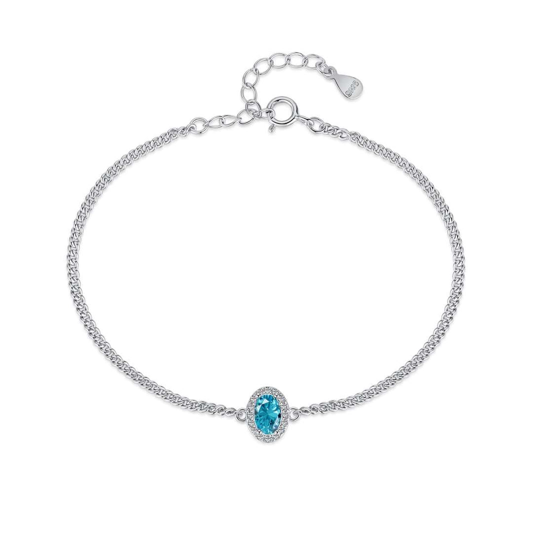 [Amore Jewelry]Exquisite Oval Shape Bracelet