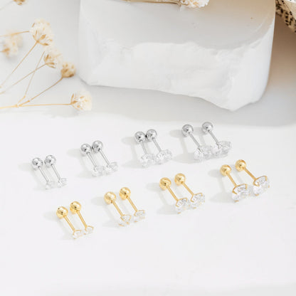 [Amore Jewelry]Unique U-Shaped Ear Bone Earrings