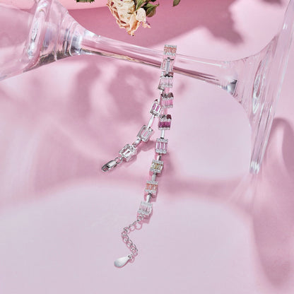 [Amore Jewelry]Dainty Charming Emerald Cut Daily Bracelet