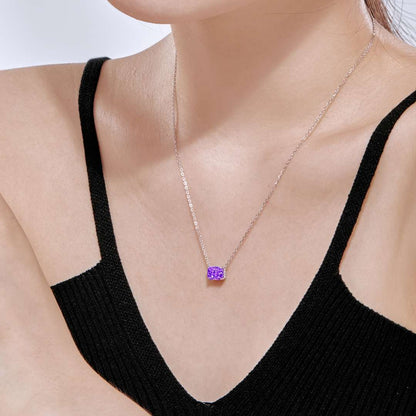 [Amore Jewelry]Luxurious Square Shape Colorful Necalack