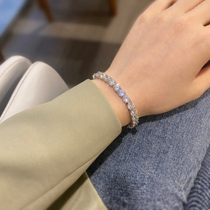 [Amore Jewelry]0.75 Carat Dazzling Round Cut Wedding Bracelet