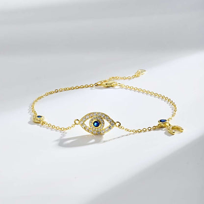 [Amore Jewelry]Dainty Eye Shape Necklace