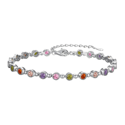 [Amore Jewelry]Sparkling Exquisite Round Cut Party Bracelet