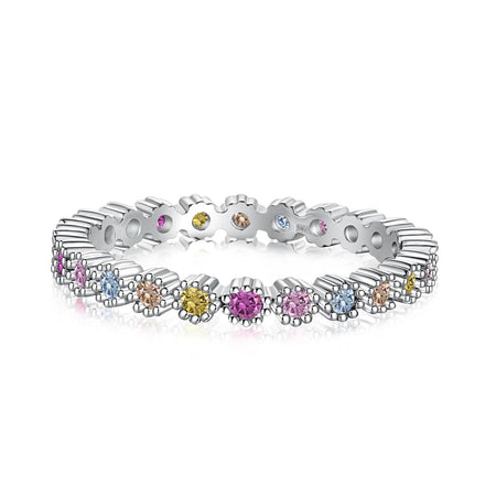 [Amore Jewelry]Exquisite Colorful Round Cut Party Ring