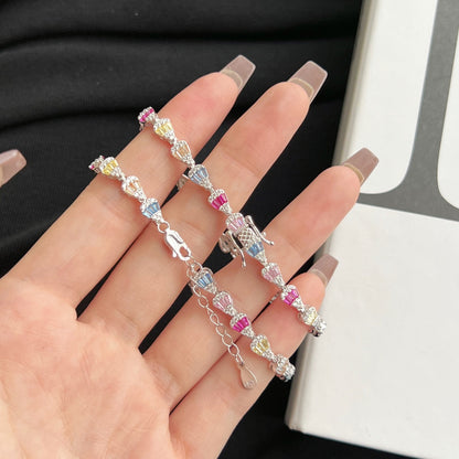 [Amore Jewelry]Radiant Water Drop Shape Daily Bracelet