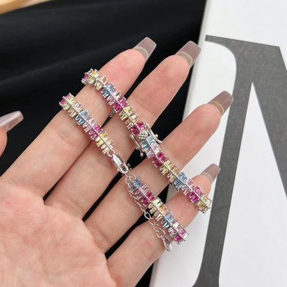 [Amore Jewelry]Sparkling Exquisite Multi Cut Party Bracelet