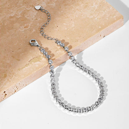 [Amore Jewelry]Dazzling Sparkling Round Cut Daily Bracelet