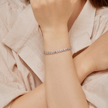 [Amore Jewelry]Delicate Colorful Multi Cut Daily Bracelet