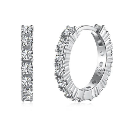 [Amore Jewelry]Radiant Colorful Round Cut Earrings