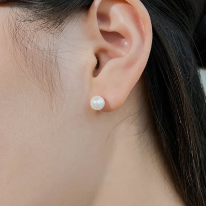 [Amore Jewelry]Delicate Pearl Earrings