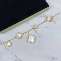 [Amore Jewelry]MAGIC CLOVER MOP GOLD BRACELET 5 MOTIFS