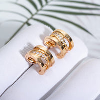 [Amore Jewelry]ZERO 1 PINK GOLD DIAMONDS EARRINGS