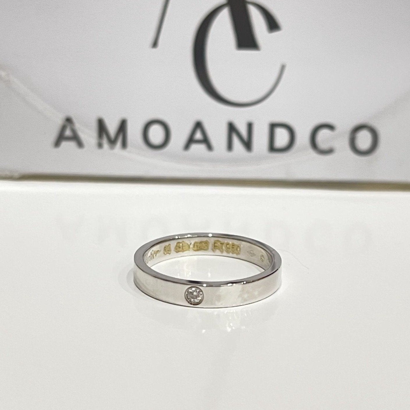 [Opulent Aurora]LOVE RING 4MM 1 DIAMOND