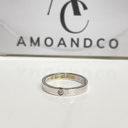[Opulent Aurora]LOVE RING 4MM 1 DIAMOND