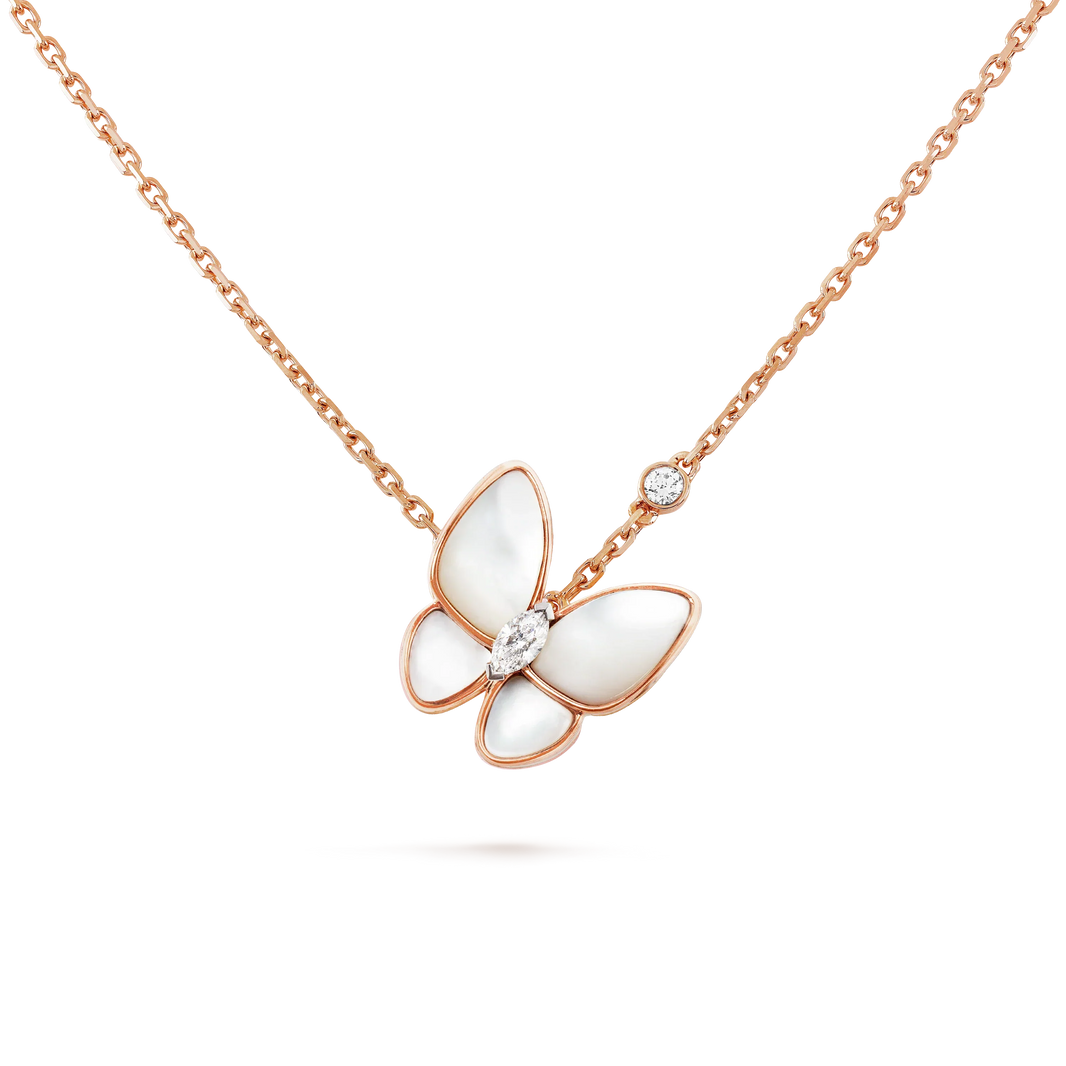 [Amore Jewelry]BUTTERFLY MOP DIAMOND NECKLACE