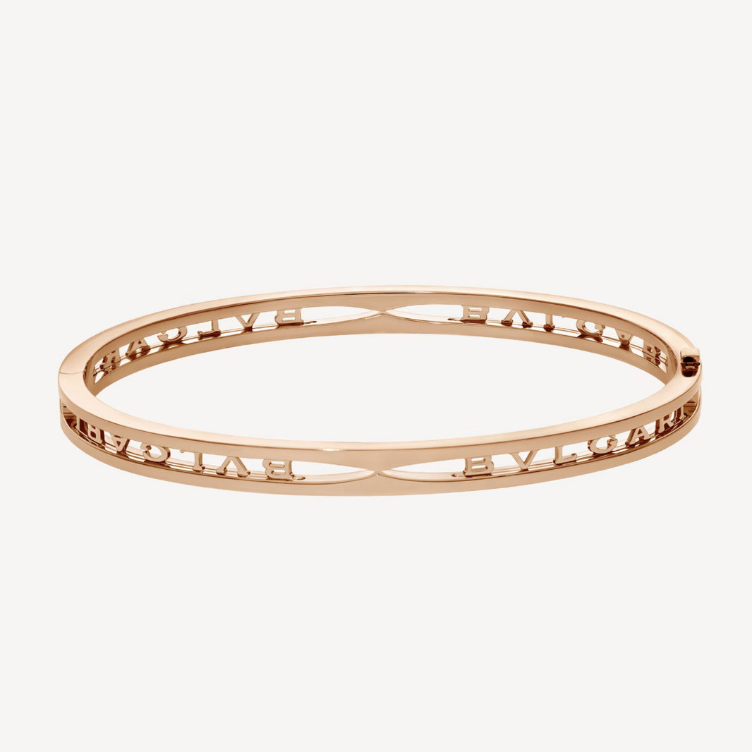 [Amore Jewelry]ZERO 1 SPIRAL LOGO PINK GOLD BRACELET