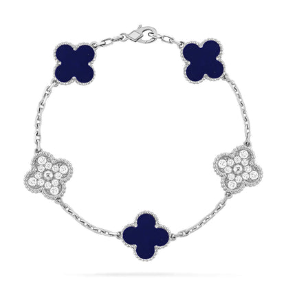 [Amore Jewelry]CLOVER 5 MOTIF LAPIS LAZULI BRACELET COLLECTION