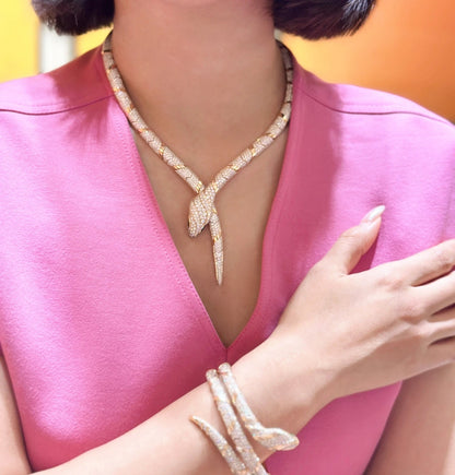 [Amore Jewelry]HAUTE COUTURE GOLD SERPENTI NECKLACE