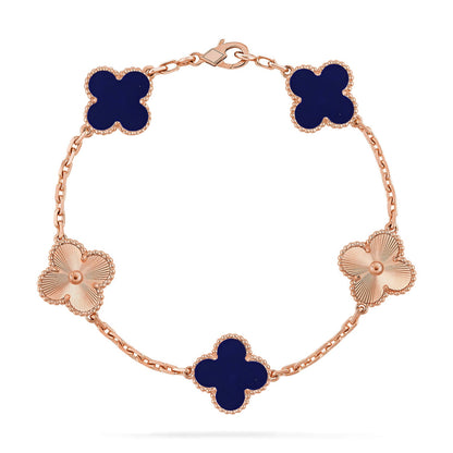 [Amore Jewelry]CLOVER 5 MOTIF LAPIS LAZULI BRACELET COLLECTION