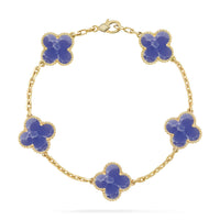 [Amore Jewelry]CLOVER 5 MOTIF BLUE VEINS BRACELET COLLECTION