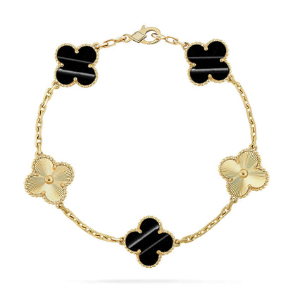 [Amore Jewelry] CLOVER 5 MOTIF PULSAR STONE BRACELET COLLECTION