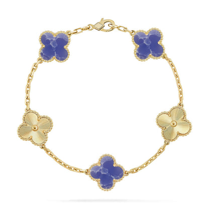 [Amore Jewelry]CLOVER 5 MOTIF BLUE VEINS BRACELET COLLECTION