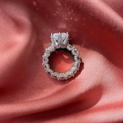 [Amore Jewelry]Exquisite Multicolored Radiant Zircon Everyday Ring