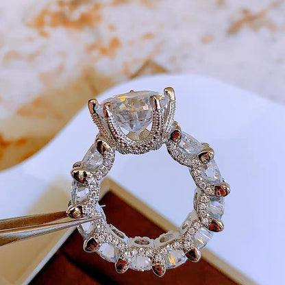 [Amore Jewelry]Exquisite Multicolored Radiant Zircon Everyday Ring