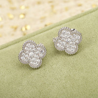 [Amore Jewelry]CLOVER DIAMOND STUD EARRINGS