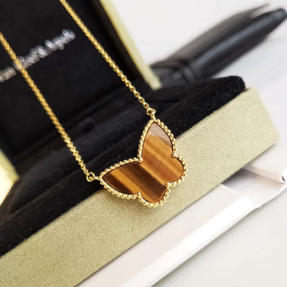 [Opulent Aurora] TIGER__ EYE BUTTERFLY NECKLACE