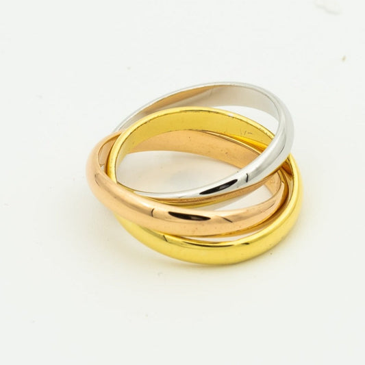 [Opulent Aurora]TRINITY RING GOLD PINK GOLD SILVER
