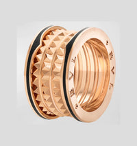 [Amore Jewelry]ZERO 1 ROCK BLACK CERAMIC PINK GOLD LARGE MODEL