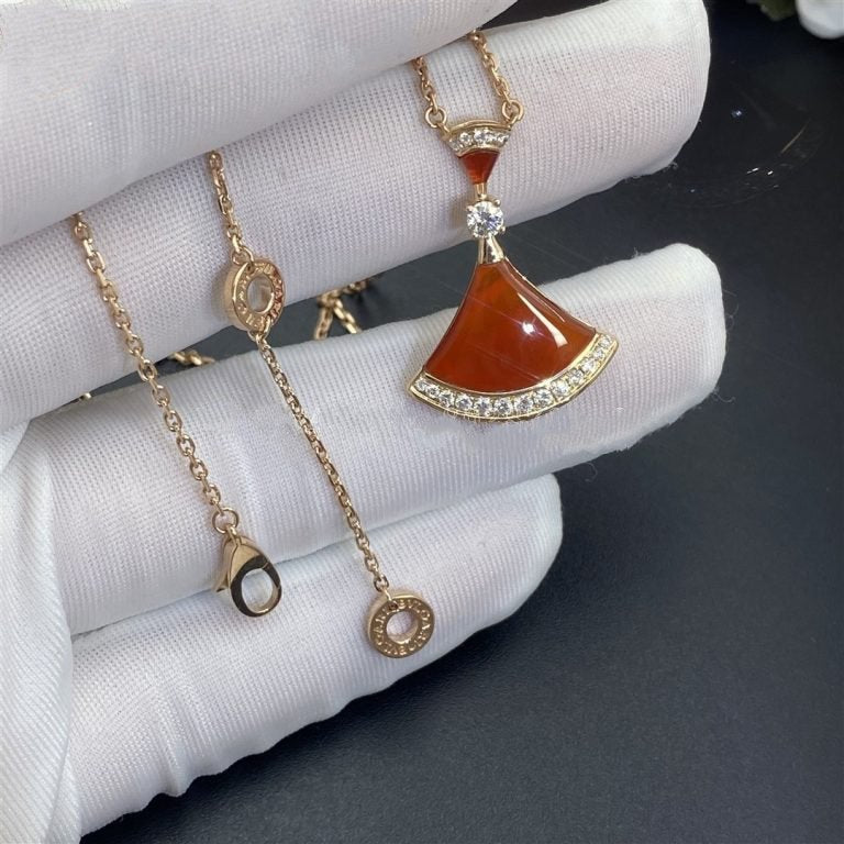 [Amore Jewelry]DREAM NECKLACE CARNELIAN DIAMOND