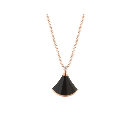 [Amore Jewelry]DREAM NECKLACE ONYX 1 DIAMOND