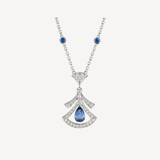 [Opulent Aurora]DREAM NECKLACE AGATE DIAMOND SILVER