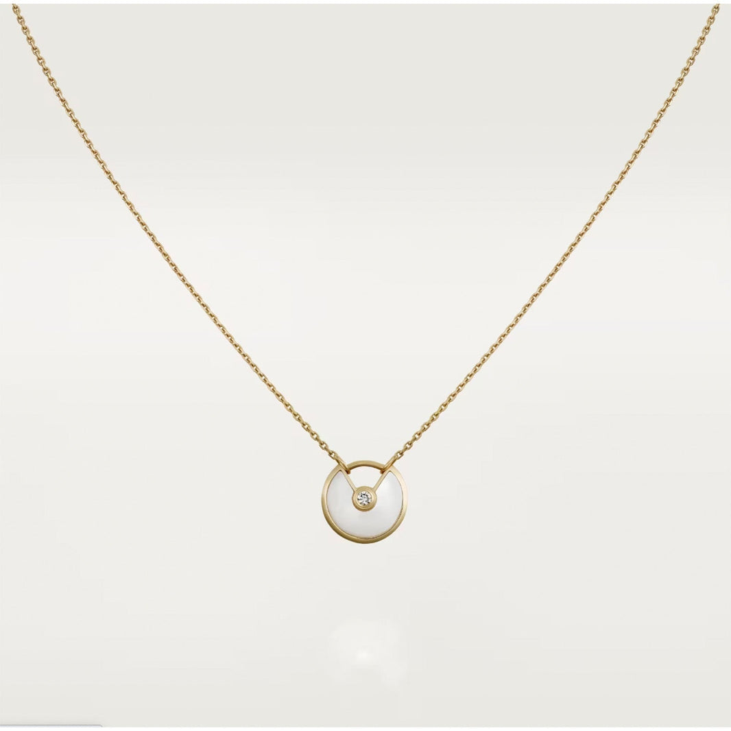 [Amore Jewelry]AMULETTE ROSE GOLD MOP NECKLACE