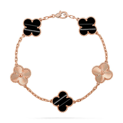 [Amore Jewelry] CLOVER 5 MOTIF PULSAR STONE BRACELET COLLECTION