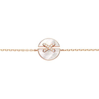 [Amore Jewelry]JEUX DE BRACELET MOP PINK GOLD DIAMONDS