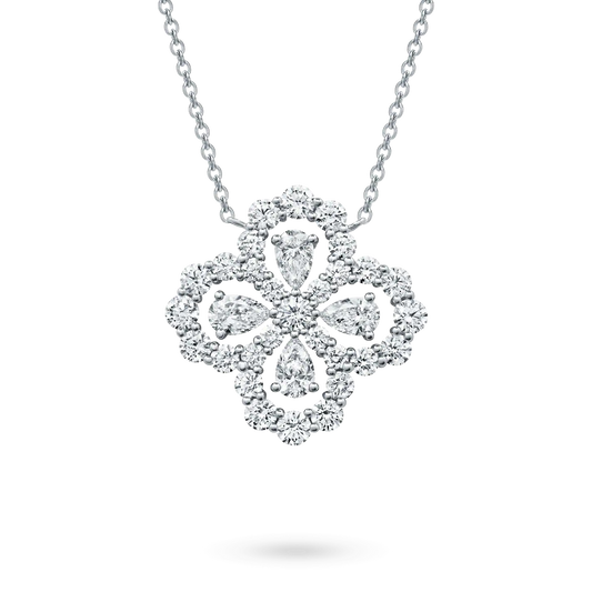 [Opulent Aurora]LOOP NECKLACE FULL MOTIF DIAMOND 16MM MULTIPLE COLORS