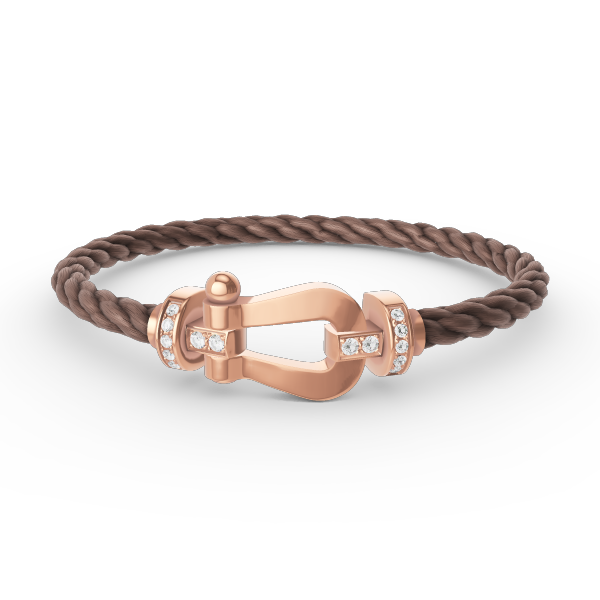 [Opulent Aurora]FORCE LARGE HORSESHOE HALF DIAMOND BRACELET ROSE GOLD