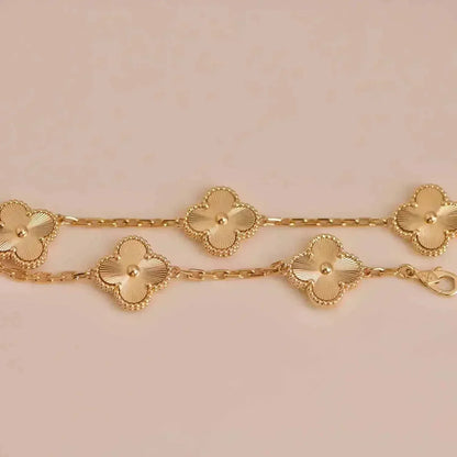 [Amore Jewelry] CLOVER 5 MOTIF LASER BRACELET COLLECTION